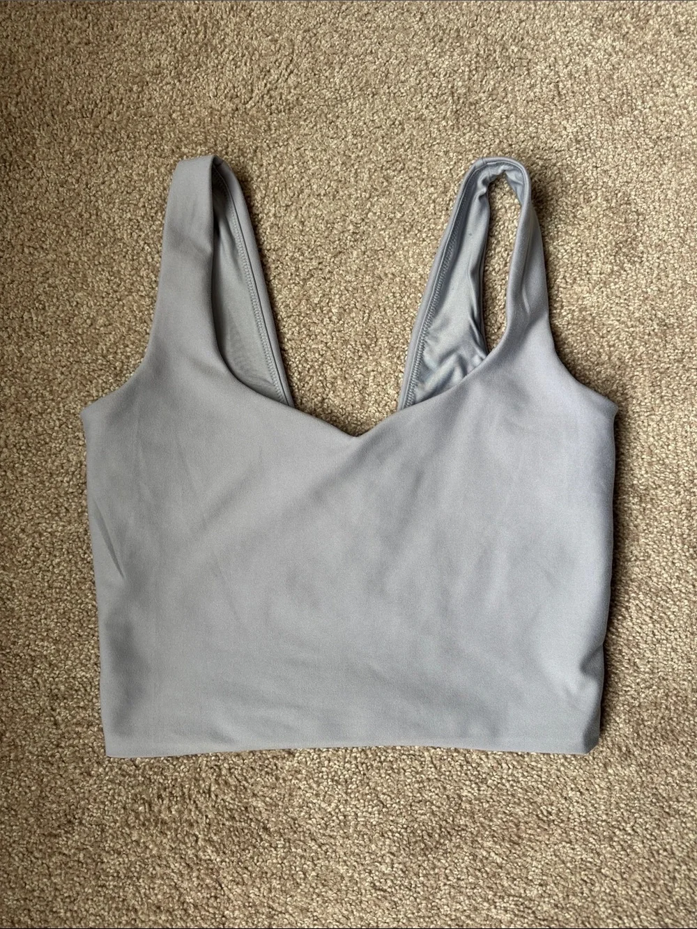 YPB Light Blue Cropped Tank Top - Picture 1 of 4